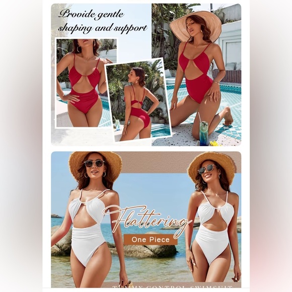 Blooming Jelly Women's Olive Green One Piece Swimsuit - Picture 5 of 5